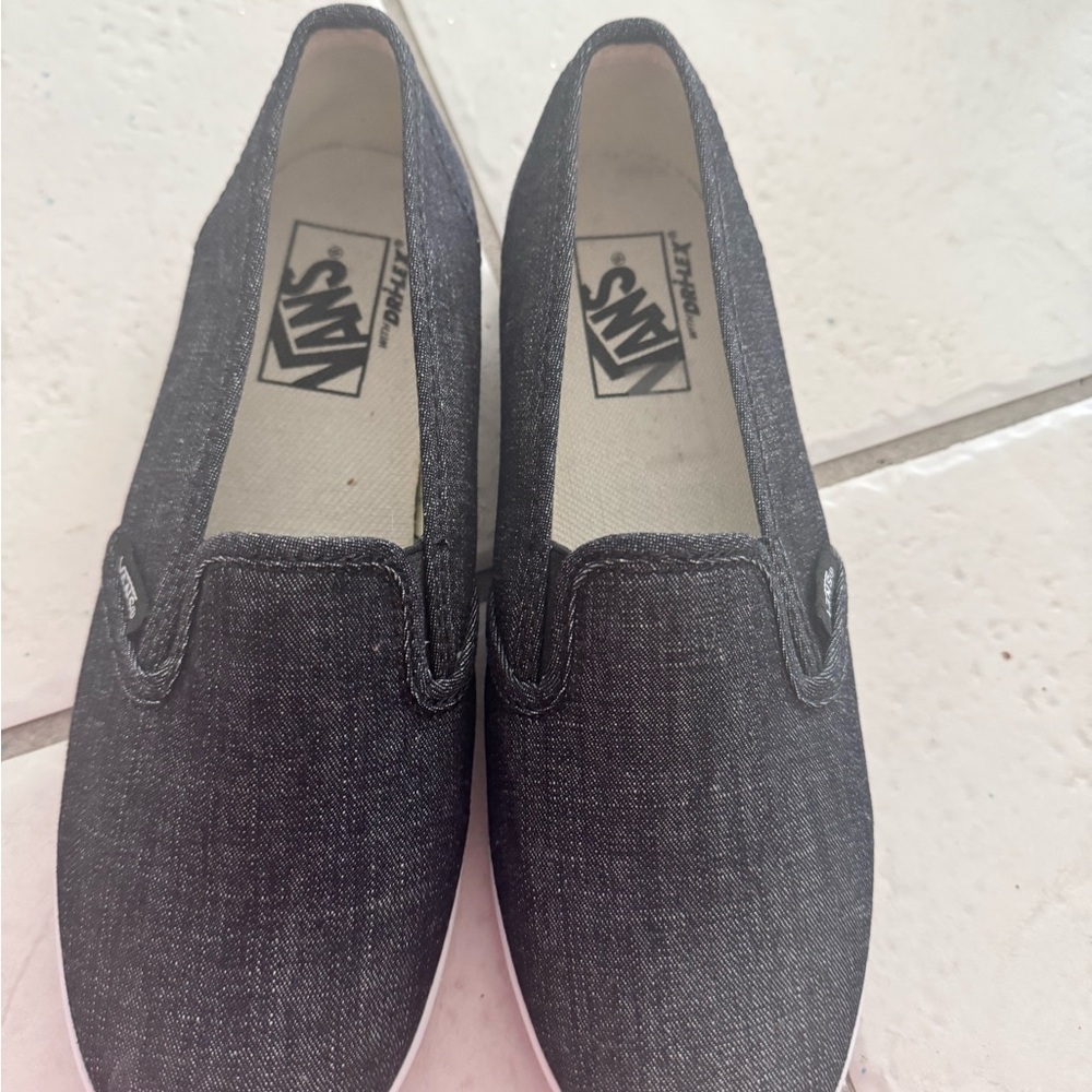 Vans Men's Charcoal Slip-On Loafers